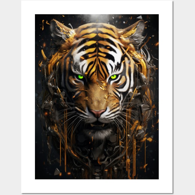 Cosmic Tiger Wall Art by Durro